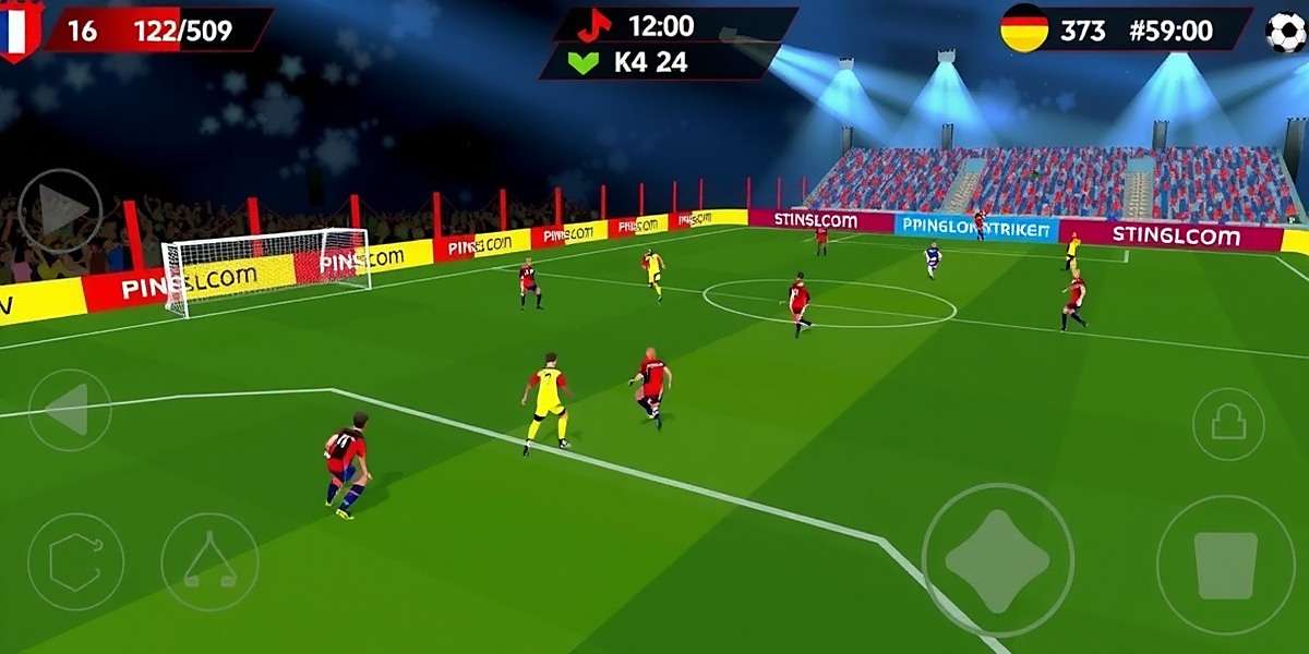 Goa Glory Strikers Gameplay Screenshot Goa Glory Strikers gameplay showing a football match in progress