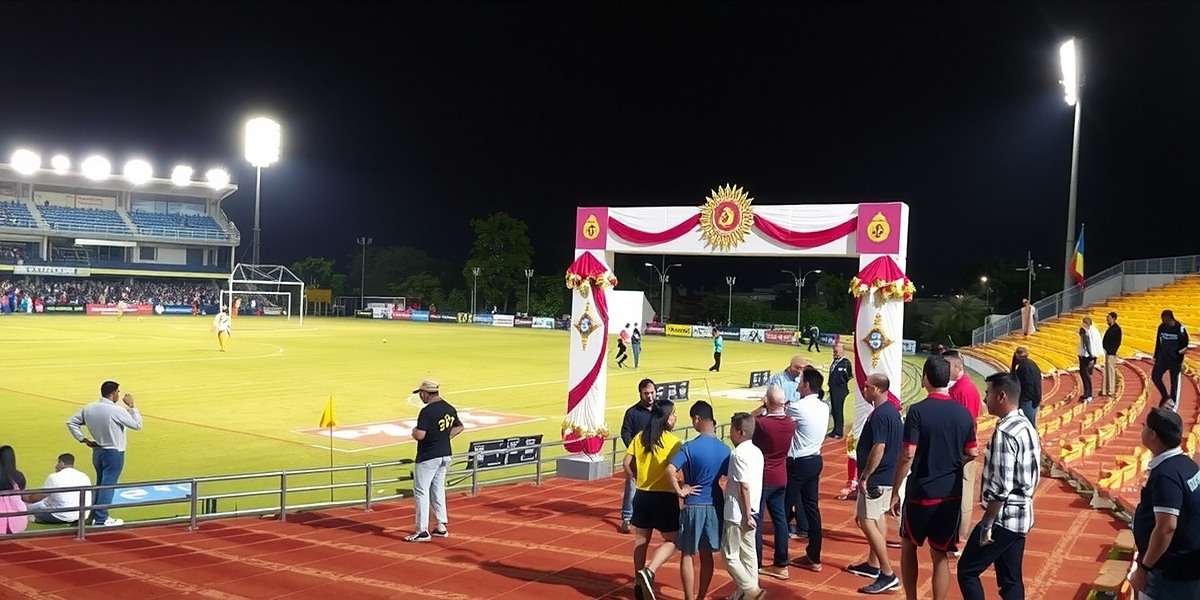 Goa Glory Strikers Diwali Event Goa Glory Strikers Diwali special event with festive stadium decorations